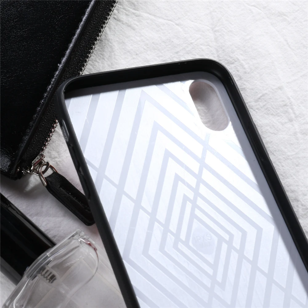 Модный чехол из искусственной кожи для iPhone XS, XR, XS, Max, черный мягкий силиконовый защитный чехол-бампер, чехол на 6, 6S Plus, 7, 8 Plus, корпус