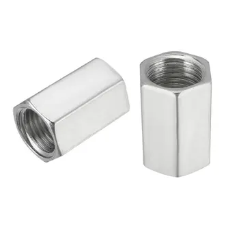 

uxcell 10Pcs 1/4” to 1/4" Coupling Alloy Pipe Fitting NPT Adapter Female Thread Hex Nipple Corrosion Resistance