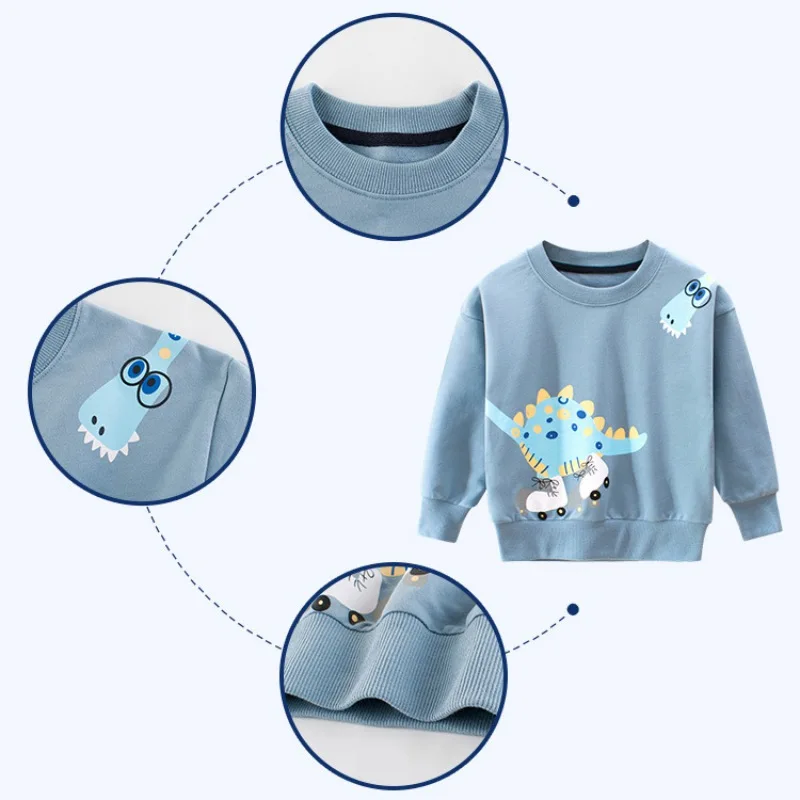 Осенне-зимние толстовки для маленьких мальчиков с принтом героев мультфильмов, флисовая верхняя одежда с длинными рукавами, утепленный пуловер для малышей