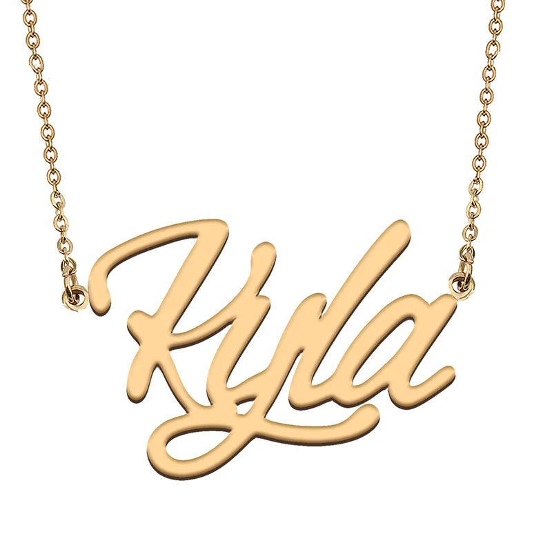 

Kyla Custom Name Necklace Customized Pendant Choker Personalized Jewelry Gift for Women Girls Friend Christmas Present