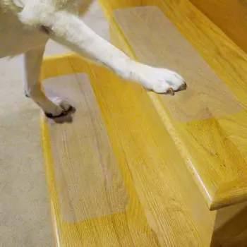 

Pet Stair Anti-Slip Stickers Non-Skid Clear Floor Tape Clear Stair Treads Carpet Protector Set For Pet Children Old Men Dropship