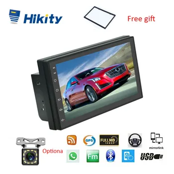 

Hikity 2 Din Car Radio Android 9.1 GPS Car Multimedia Player 7" 2.5D Audio Navigation For Volkswagen Nissan Hyundai Kia Toyota