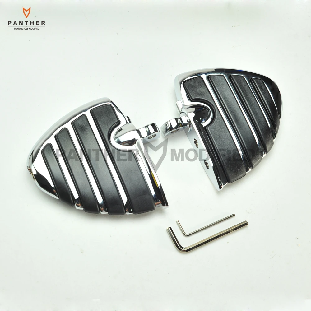 Хромированные мотоциклетные мужские подножки для ног Чехол для Harley Touring Trike Softail FL FLD