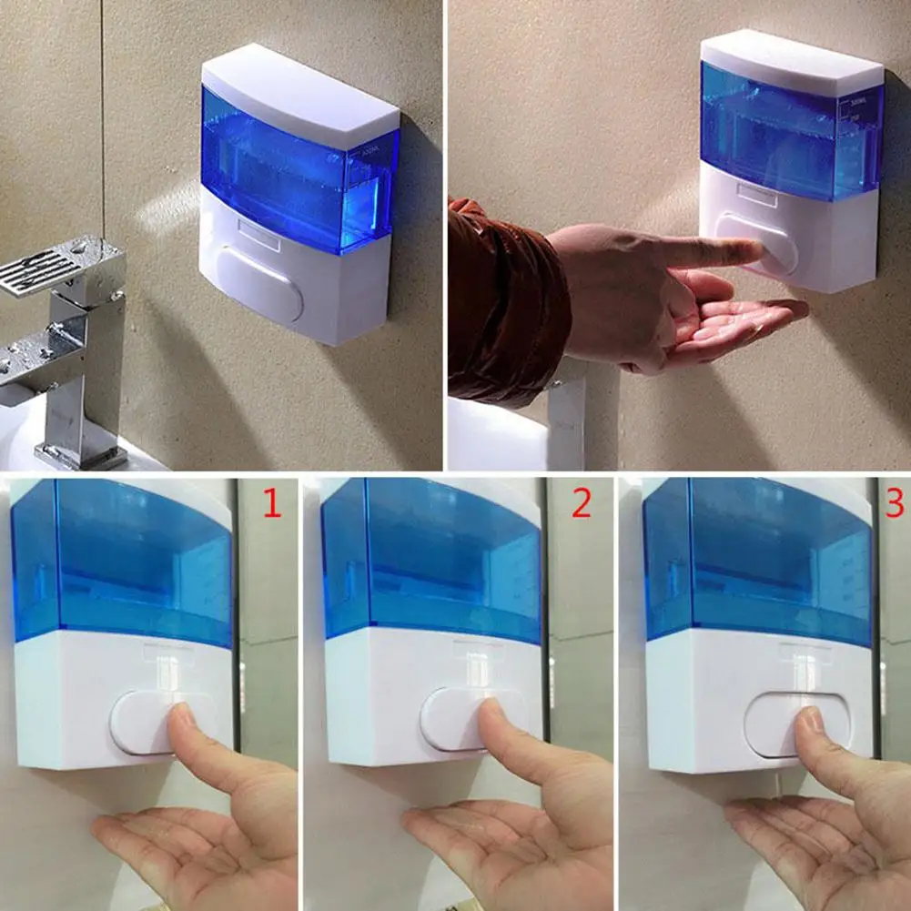Пластиковый большой пружинный дозатор мыла ручной настенный стерилизатор для рук ящик для жидкостей насос для ванной комнаты