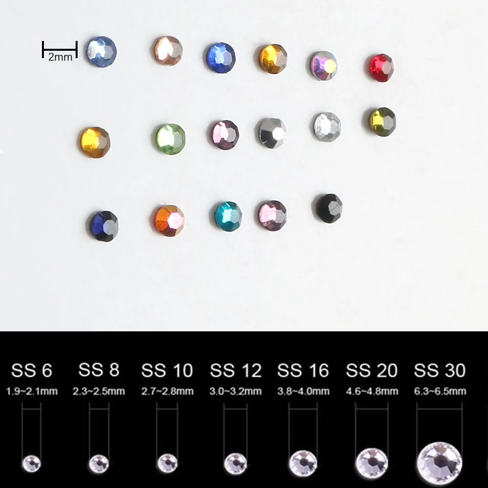 1000 Gross 140,000Pcs  bulk Wholesale Big Pack DMC Hotfix Rhinestones   Crystal Glass  Better Stone With Glue On Stones