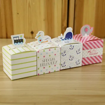 

New European-Style Small Animal Wedding Candies Box Baby Full Moon Candy Box Baby shower Gift Return Packaging Paper Box