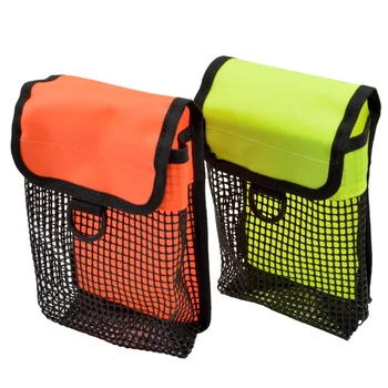 

Dive BCD Surface Marker Buoy Pouch Diving Reel Mesh Storage Holder Bag With Snap Diving Carrier Equipment