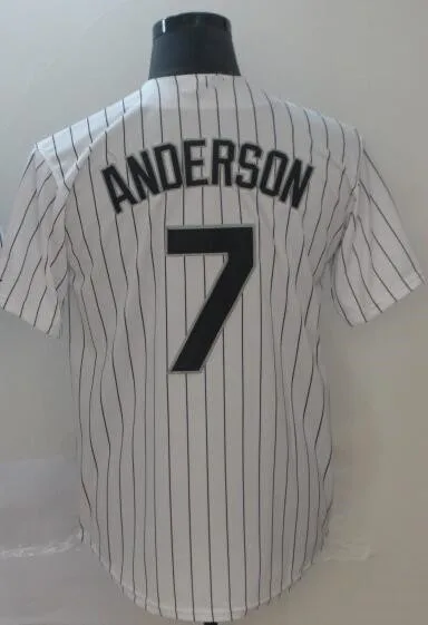 Все сшитые мужские трикотажные изделия Yoan Moncada 10 Tim Anderson 7 45 - Цвет: AS photo