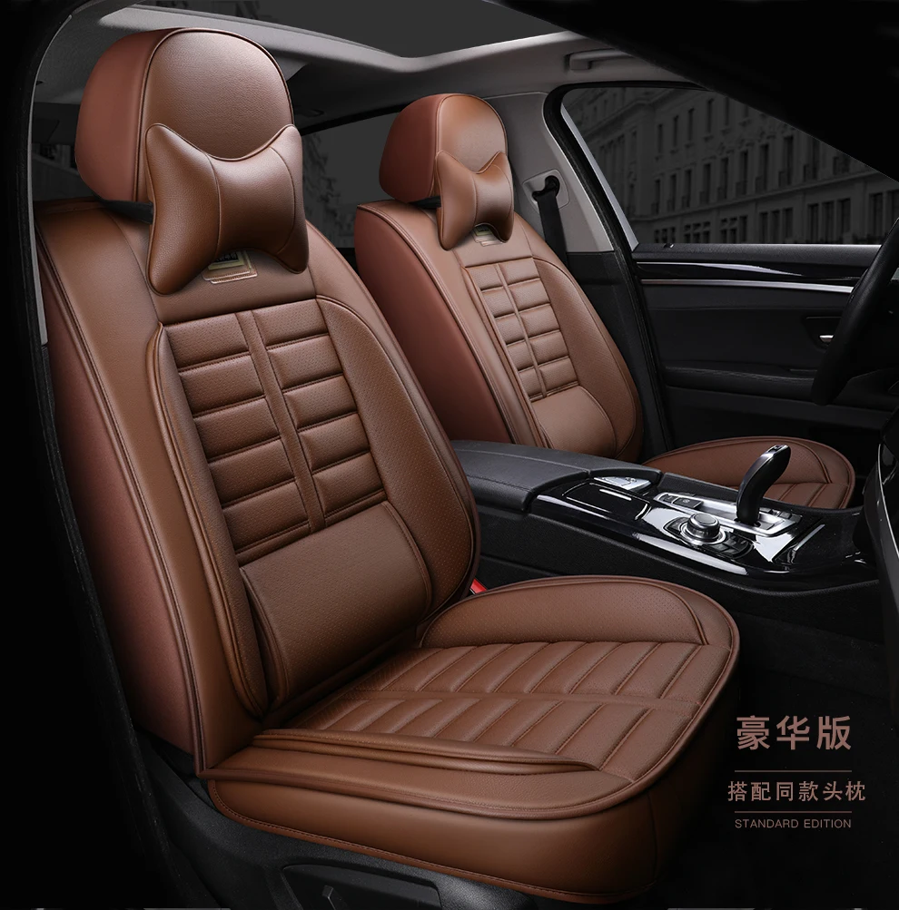 Full Coverage Eco-leather auto seats covers PU Leather Car Seat Covers for nissanterrano 2 tiida versa x-trail t30 t31 t32 xtra