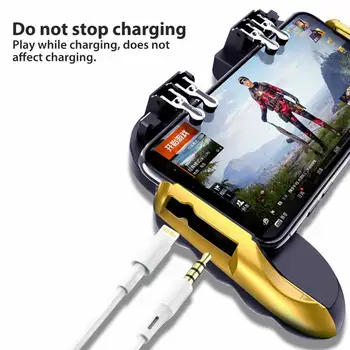 

Gamepad Dual Cooling Fan Mobile Gaming Grip Controller Handle Phone Holder Support Charging PUBG L1 R1 Shooter Joystick