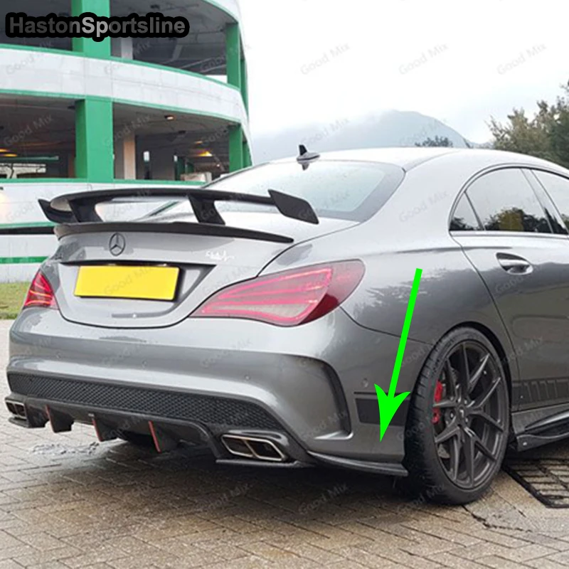 Разветвитель для заднего бампера Mercedes Benz CLA W117 CLA250 CLA260 CLA45 AMG 2013 ~ 2016|bumper splitter|splitter
