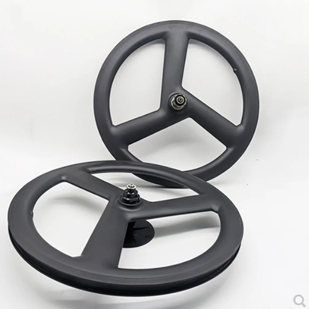 3スポーク451ホイールカーボントライは22インチ折りたたみ自転車ホイールセットカーボンクリンチャーホイールは