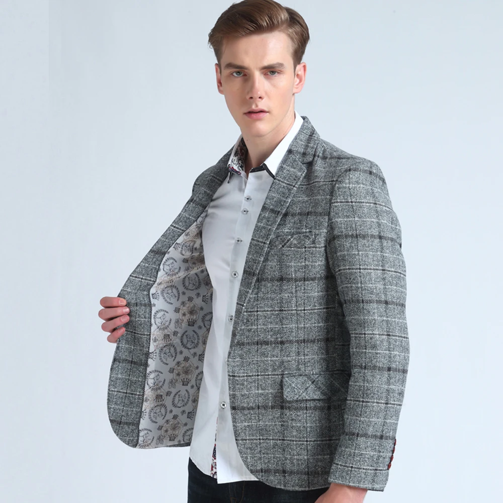 2019 New Brand High Quality Clothing Jacket Men's Plaid Suit Jacket Men Blazer Fashion Slim Male Casual Blazers Men Size M-5XL 2019 New Brand High Quality Clothing Jacket Men's Plaid Suit Jacket Men Blazer Fashion Slim Male Casual Blazers Men Size M-5XL