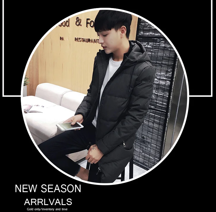 Hot Sales Hot Selling Supply of Goods Spring And Summer New Style 90% White Duck down Thick down Jacket Men's Mid-length Youth C