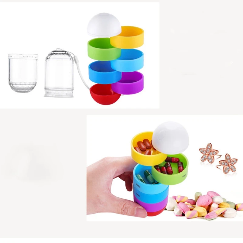 Promotion! 7 Days Weekly Pill Case Medicine Tablet Dispenser Organizer Box Splitters Storage Container | Дом и сад