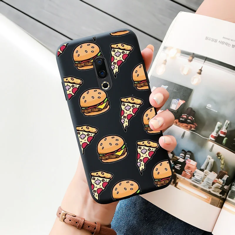 cases for meizu belt TPU Shell Black Soft For Meizu 16 Case Personality Tide Shell For Meizu 16 Plus Case Cartoon Cute Trend Shell For Meizu 16 Case meizu phone case with stones craft Cases For Meizu