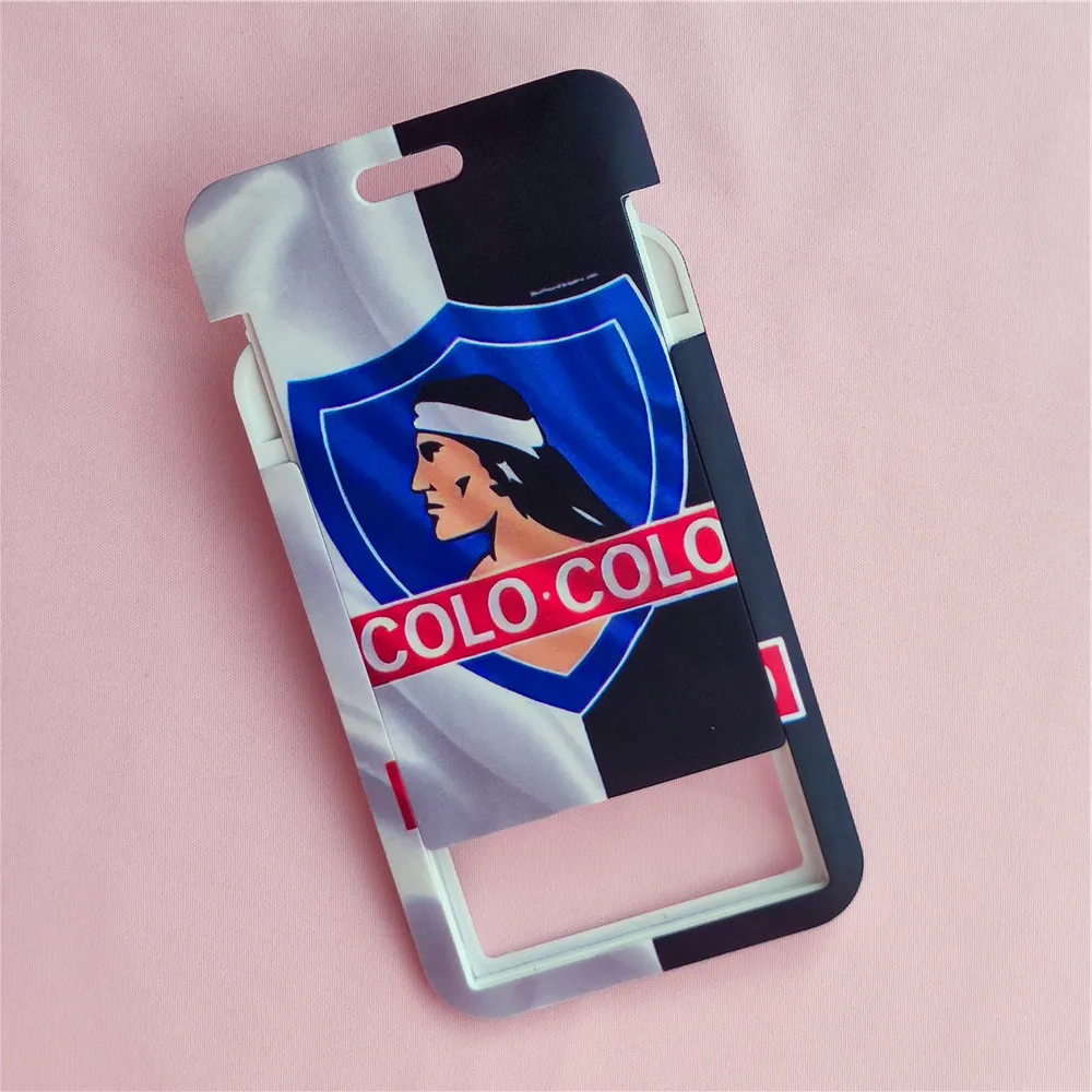 Chile Football Club Series Lanyard Namenskartenhüllen Colo Colo Ausweishalter Studenten Bus Kartenetui Besuchstür Identitätsabzeichen – Detail 4