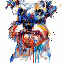 Фотографии на заказ сделать ваше искусство алмазная живопись, Шнауцер головоломка полный, 5d алмазная вышивка, квадратный круглый горный хрусталь, мозаика, крест