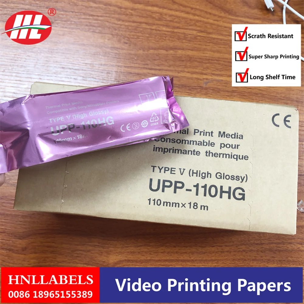 5 ROLL UPP-110HG for sony printer 110mm*18m high quality