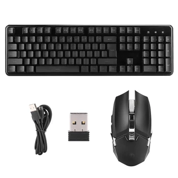 

Wireless Game Keyboard Mouse Set Charging Lighting Built-in Lithium Battery 800-2400DPI Hot
