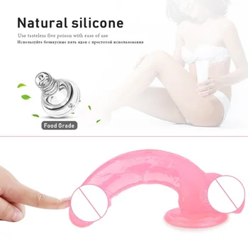 Realistic Silicone Dildo Large Dildo Sex Toy for Women with Thick Glans G Spot Stimulate Real Dong with Suction Cup Stiff Cock 3