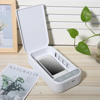 

Household Portable Dual Ultraviolet Light Mobile Phone Ultraviolet Box for Home Office Travel USB Powered Phone Cleaner box