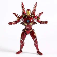 Мстители эндгейм Железный человек MK50 Nano набор оружия 2 ПВХ фигурка Коллекционная модель игрушки