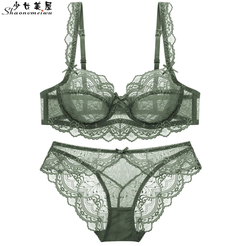 

shaonvmeiwu Super thin and sponge-free transparent bra with small breasts