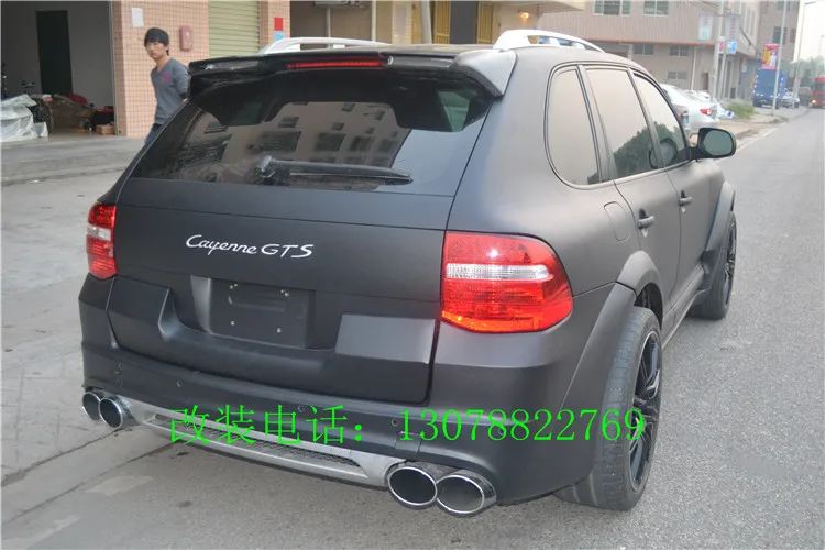 Подходит для Porsche 03-10 GTS Cayenne модифицированный Карбон волокно заднее крыло задний спойлер крыло