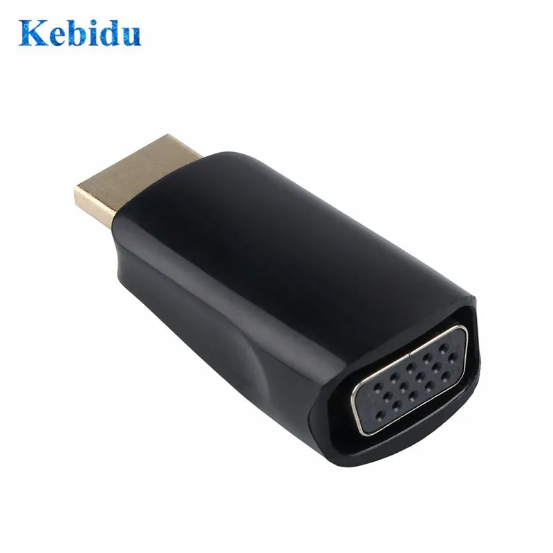 Адаптер Kebidu HDMI VGA поддержка 1080P HDTV адаптер с аудиокабелем 3 5 мм AV для ноутбука