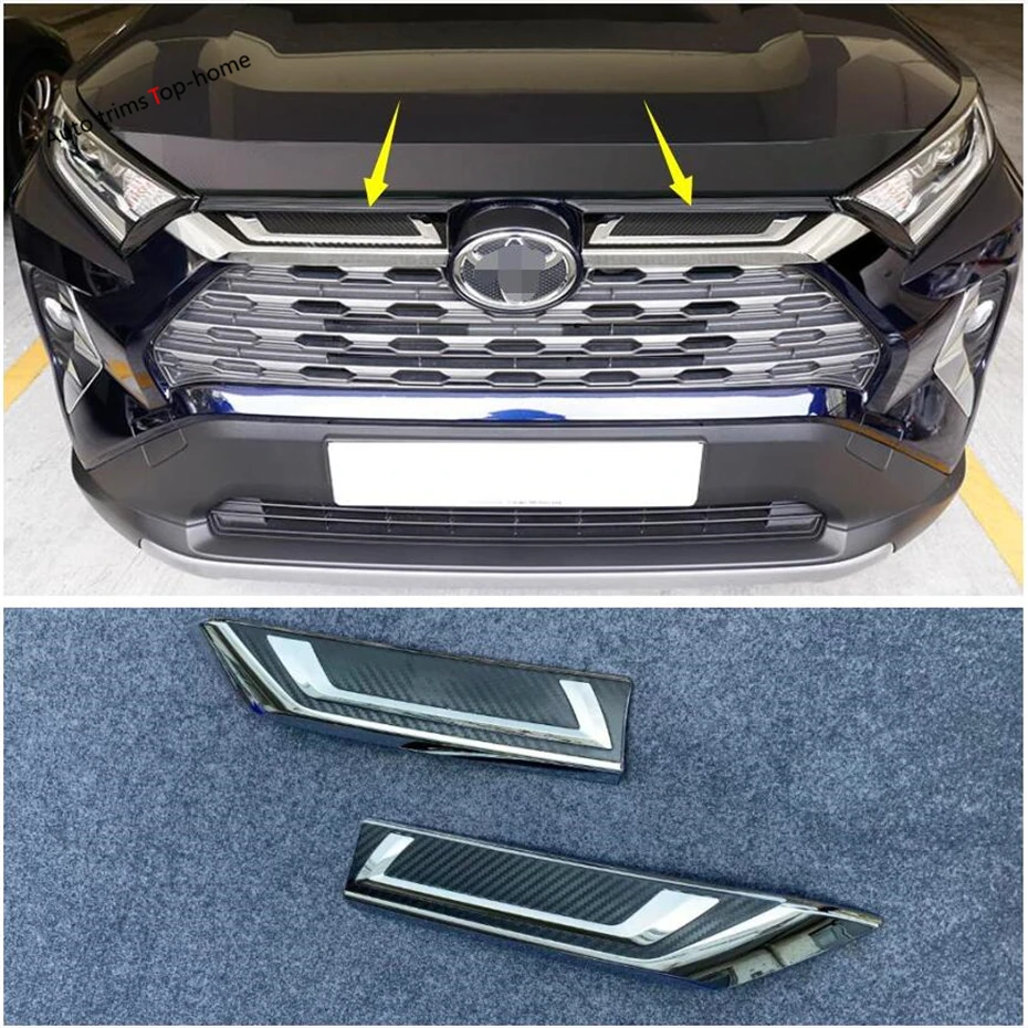 Yimaautotrims Передняя Центральная решетка радиатора гриль Панель Накладка для TOYOTA RAV4
