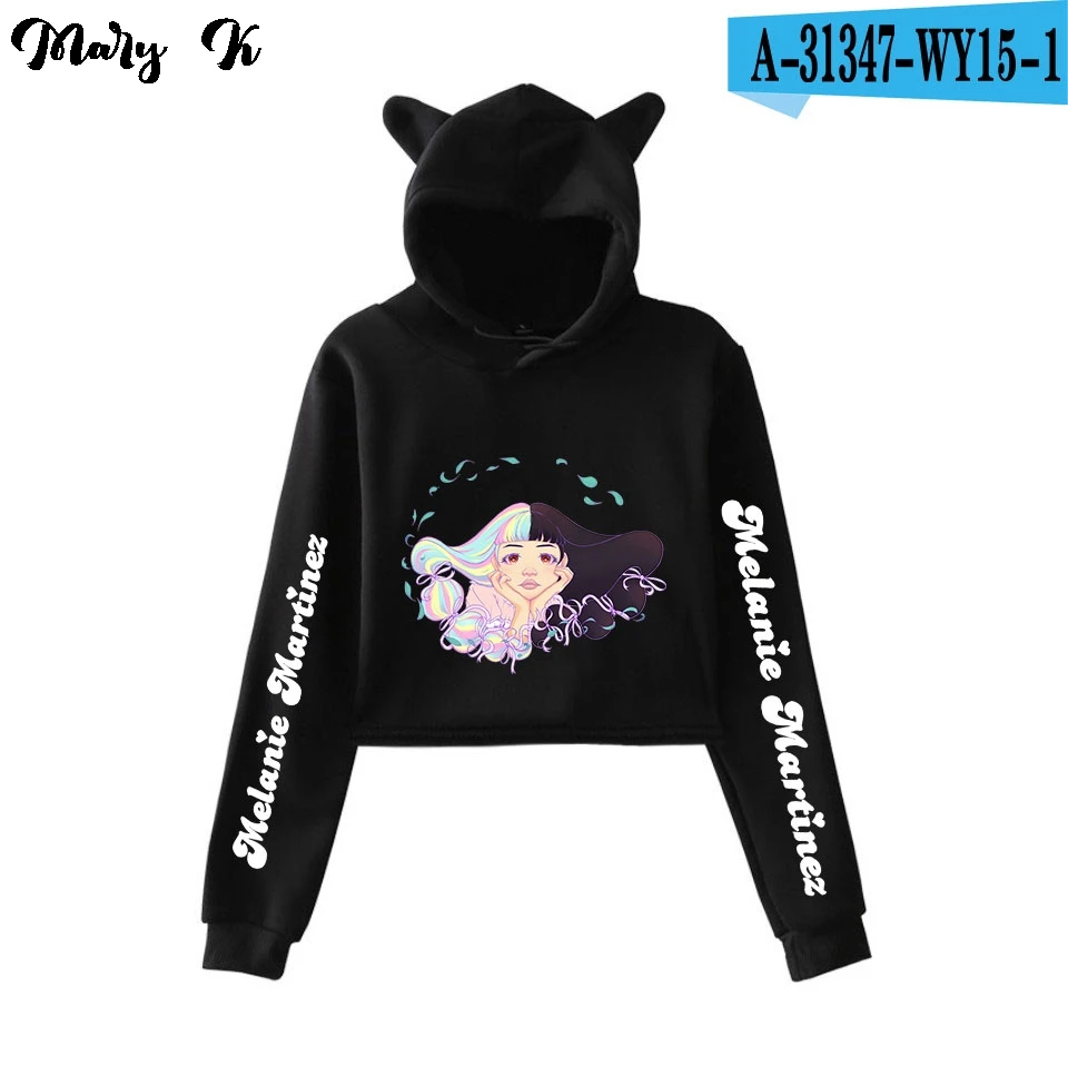 Melanie Martinez K-12 Crop Hoodie Sweatshirts Women Cat Pullover Girl Kawaii Harajuku Tracksuit 10