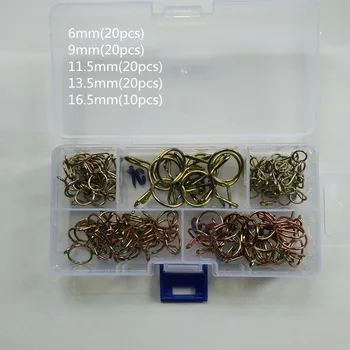 

90pcs Hose Clamp High Quality Zinc Plated Spring Clips Gear Hose Fuel Line Clamp for Boats ATVs Motorcycles with Storage Box