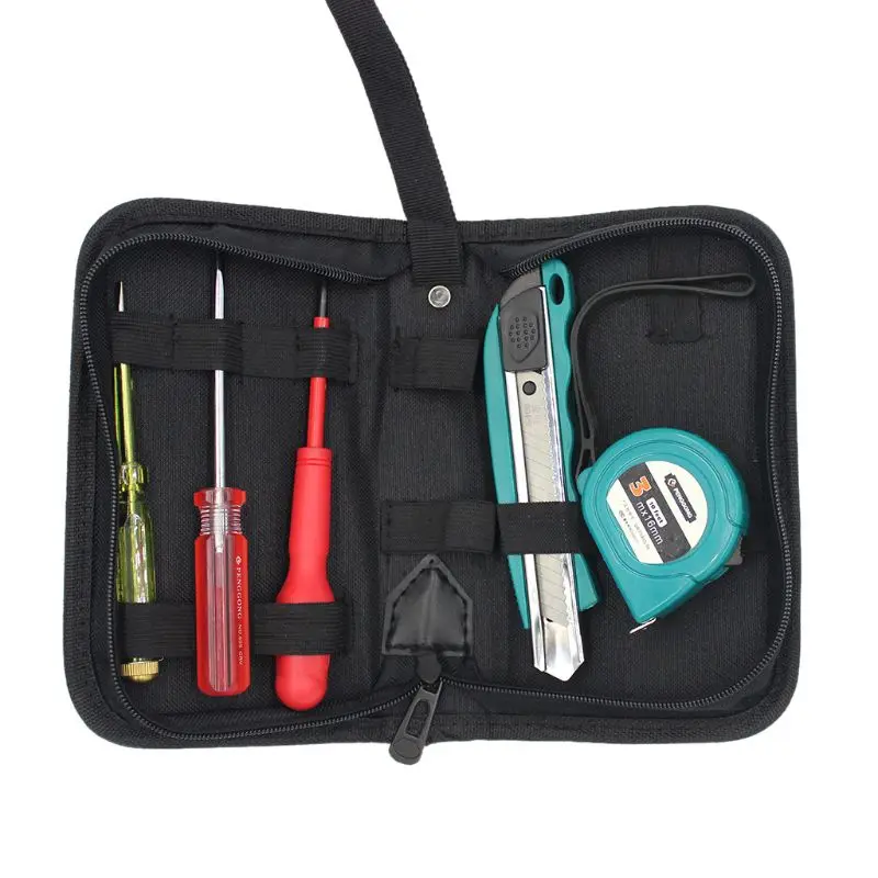 

Mechanics Hardware Toolkit Handbag Waterproof Oxford Cloth Multi Fix Straps Organize Pockets Storage Pouch Electrician Worker