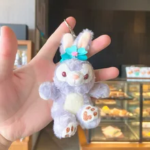 Pendentif en peluche Kawaii pour enfants, jouet mignon, petit sac en forme de lapin, porte clés