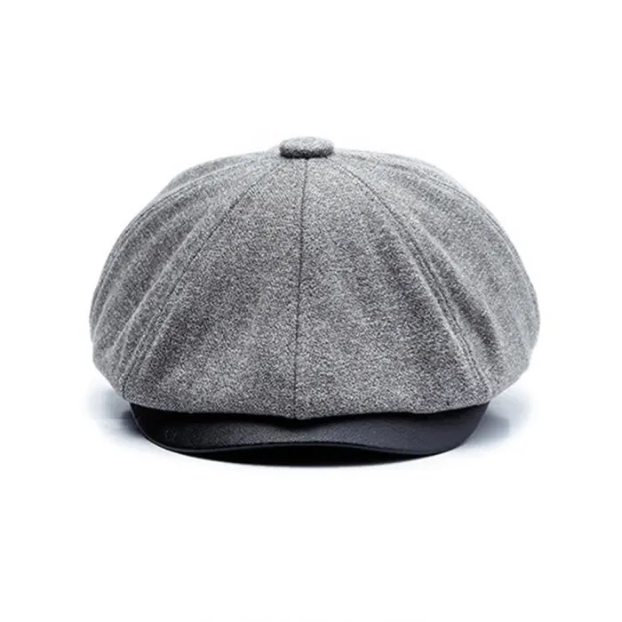 Мужская Осенняя шапка в британском стиле, шапка унисекс, Женская Толстая теплая плоская кепка, винтажная Мужская зимняя дикая шапка, Czapka Zimowa