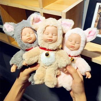 

Phone Case For Iphone 11 11Pro Max 8 Plus 7 6S plus Cartoon Cute Cover For Iphone XS MAX XR 5S Plush Girl Dolls Christmas Gift