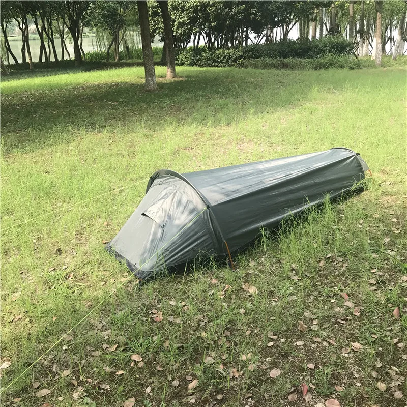 WJ открытый Bivy Сверхлегкий один человек альпинизмом палатка 1 человек водонепроницаемый легко установить Кемпинг Bivvy Пешие прогулки