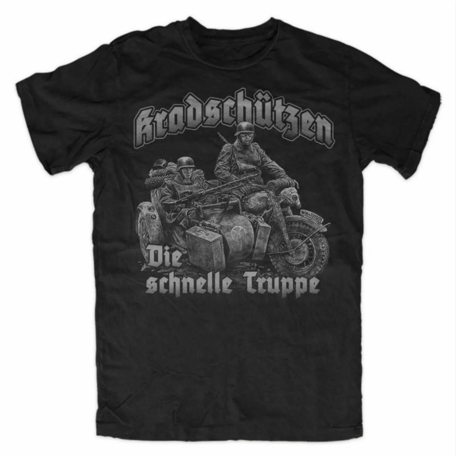 

Bundeswehr Kradschutzen Motorcycle Troops Deutschland Panzer Corps T-Shirt. Cotton Short Sleeve O-Neck Mens T Shirt