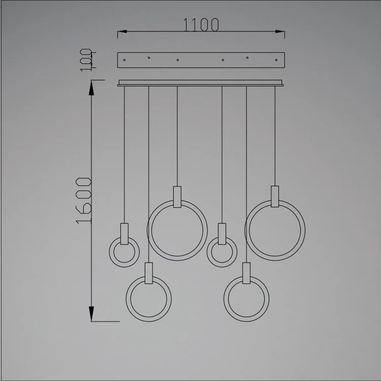 6 heads square 114w Современный 1/3/6 головок светодиодные люстры, дерева, акрила, кольцо Люстра Свет для лофт Декор - Цвет абажура: 6 heads square 114w