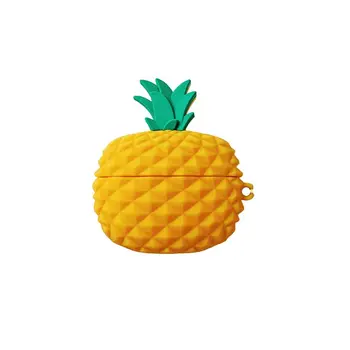 

Fresh Pineapple Silicone Case Soft Protective Cover with Lanyard for Airpods Pro 2020 New