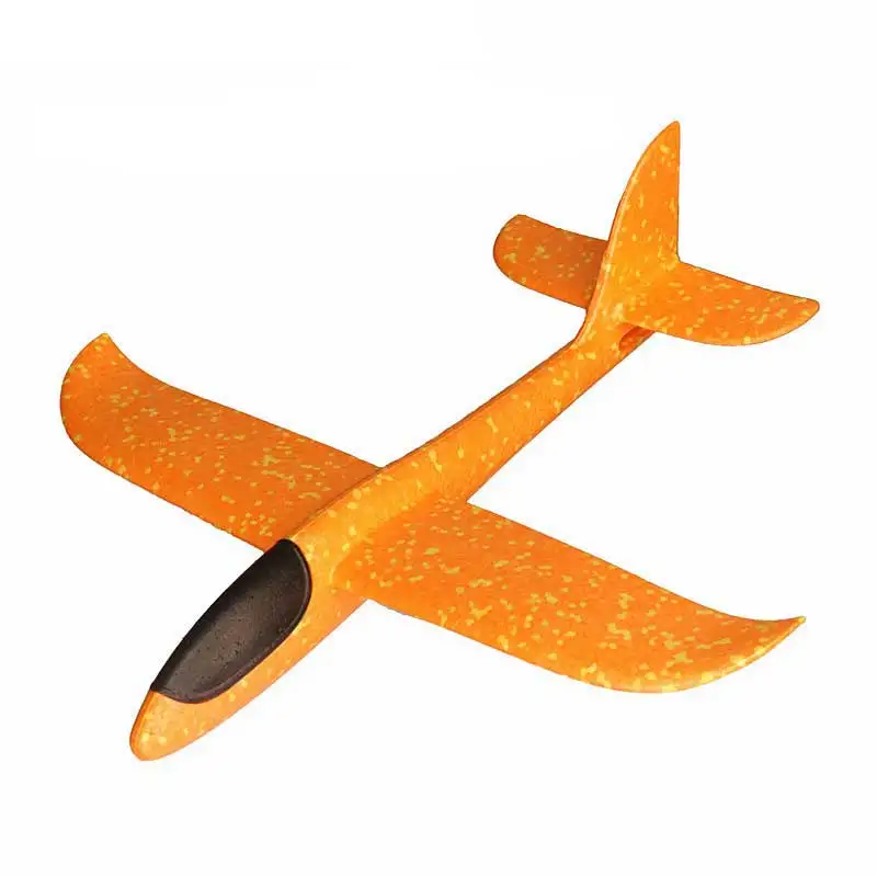 48cm orange 36 см/48 смdiy планер детский круговой метательный самолет из пены детский метательный планер родитель-ребенок самолет игрушка игра - Цвет: 48cm orange