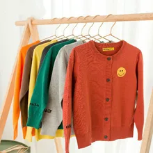 Осень-зима ; Детские кардиганы; свитер для маленьких девочек; кардиган вязаный детский пуловер; Детский кардиган