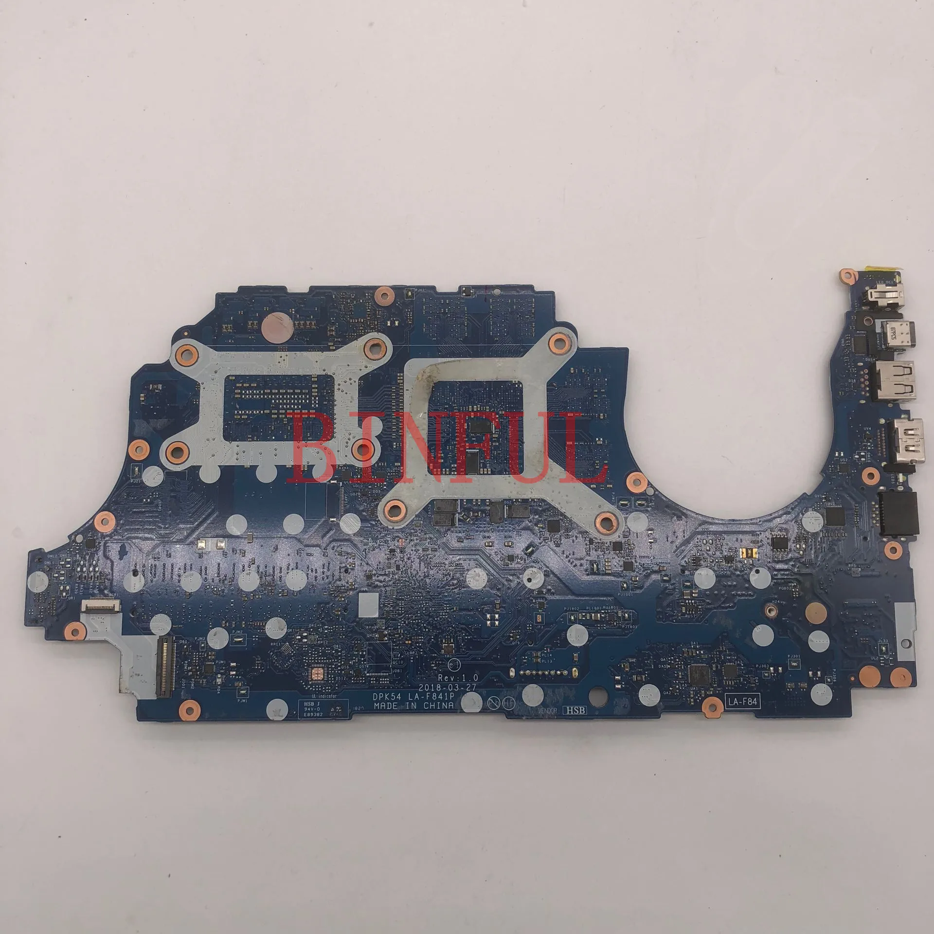 Для hp Mb Dsc 1050 2GB HM370 4 Pro L20295-601 DPF50 LA-F841P материнская плата для ноутбука i5-8300H процессор N17P-G0-A1 видеокарта протестирована