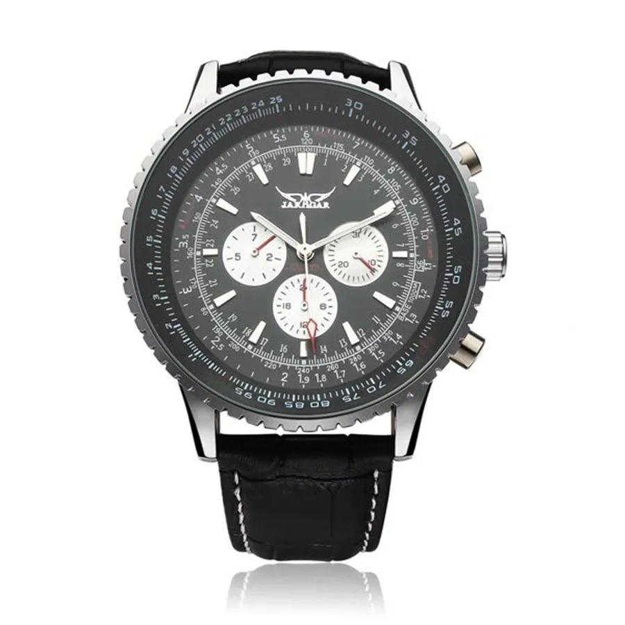 

JARAGAR Mechanical Big Dial Multi Number Precise Wrist Watch