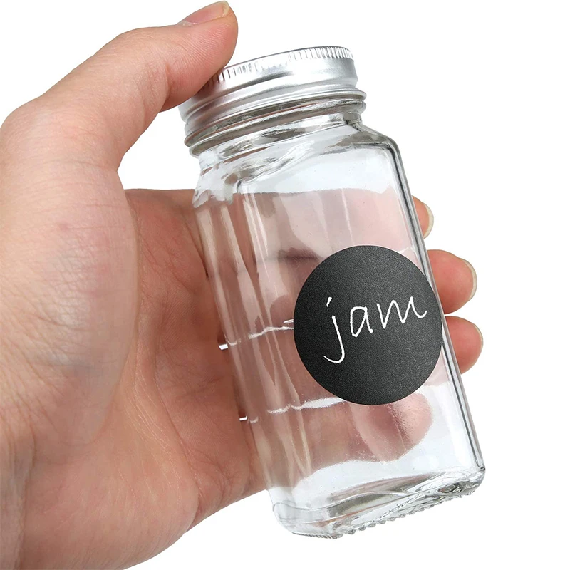 12/24pcs Seasoning Box Salt And Pepper Glass Spice Jars Set Lid Pot Condiment Seasoning Bottle Shakers Kitchen Storage Supplies