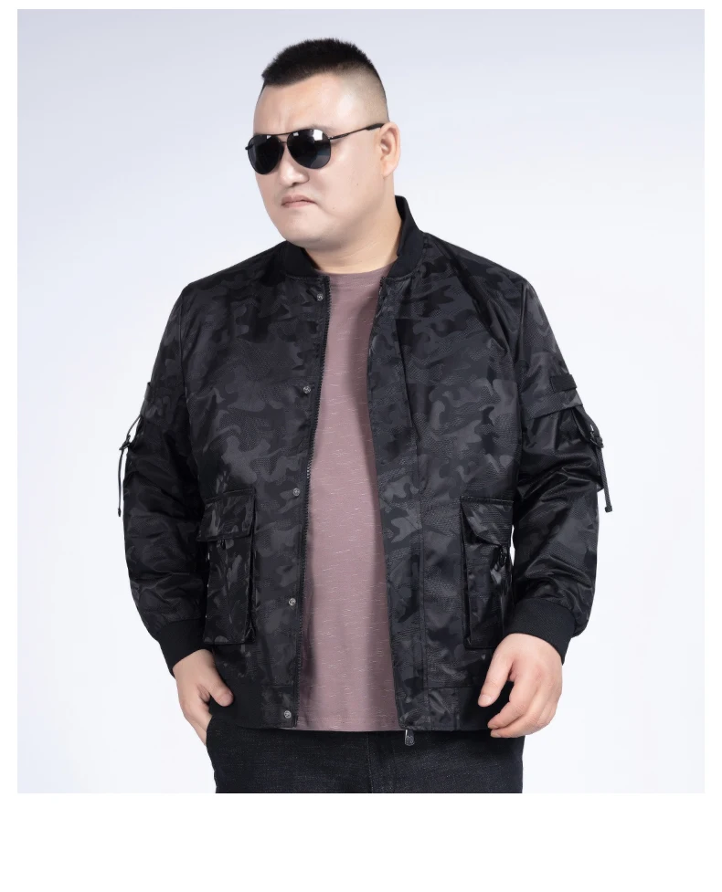 Большие размеры, сплошной цвет, новинка, повседневная куртка 10XL 8XL 6XL 5XL, мужская верхняя одежда на весну и осень, одежда с воротником-стойкой