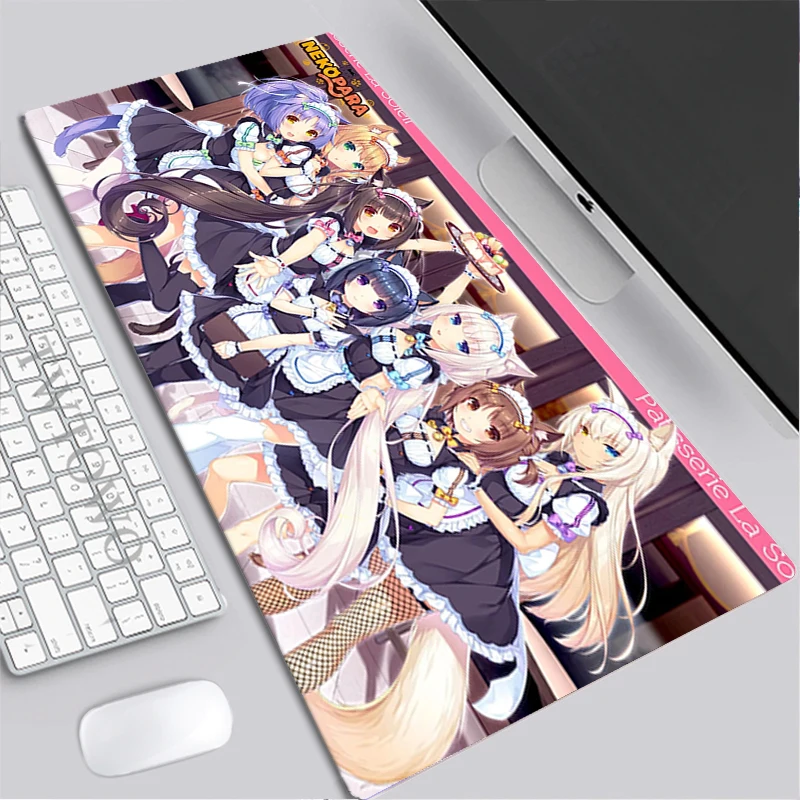 thumbnail image 1 of Alfombrilla de ratón XXL para el hogar, alfombrillas para escritorio de ordenador, Nekopara, alfombra para Gamer, oficina, portátil, alfombrilla suave para ratón de escritorio, 1 of 5