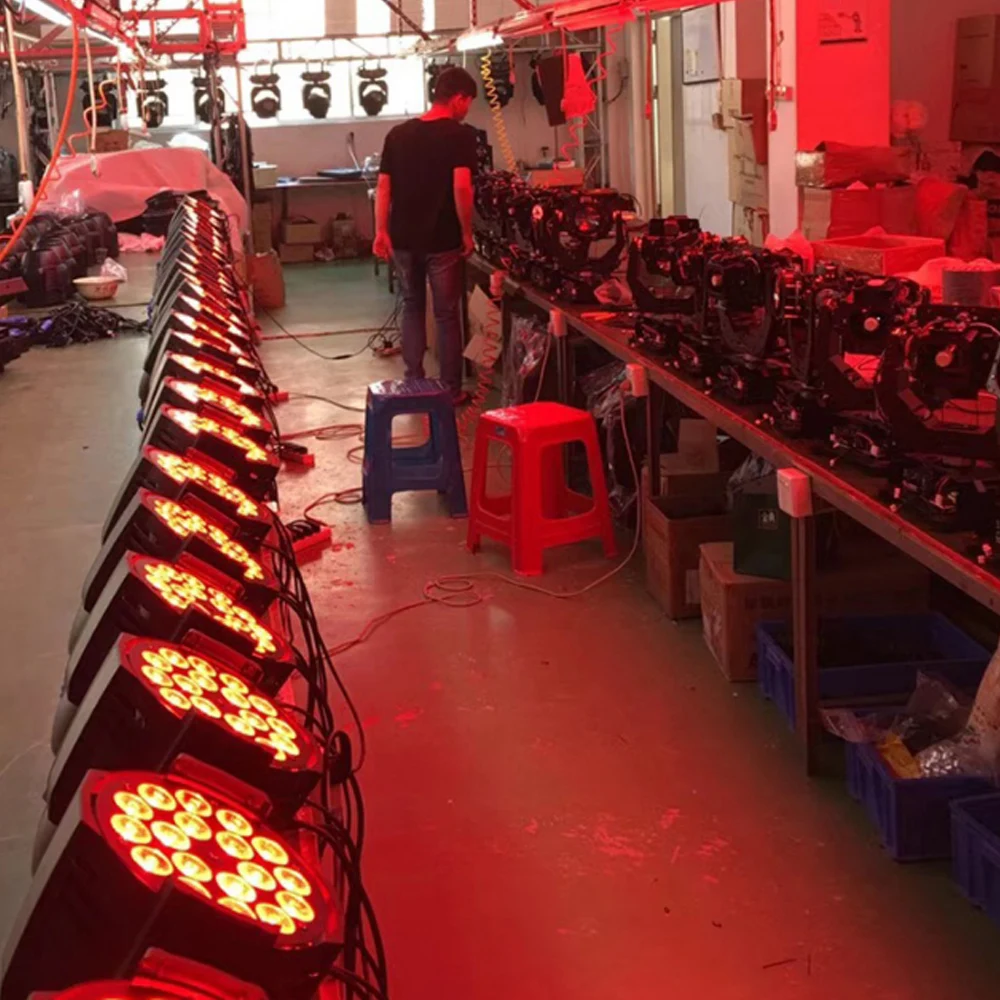 Dmx Dj светильник s Led 18x12 Вт Rgbw дискотечный высокой яркости сценический ing для бара