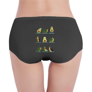 

Cartoon Avocado Ladies low waist underwear